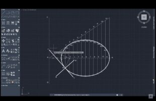 Draw Ellipse using AutoCAD – General / Eccentricity Method – Engineering Graphics