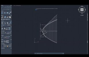 Draw Parabola using AutoCAD – General / Eccentricity Method – Engineering Graphics